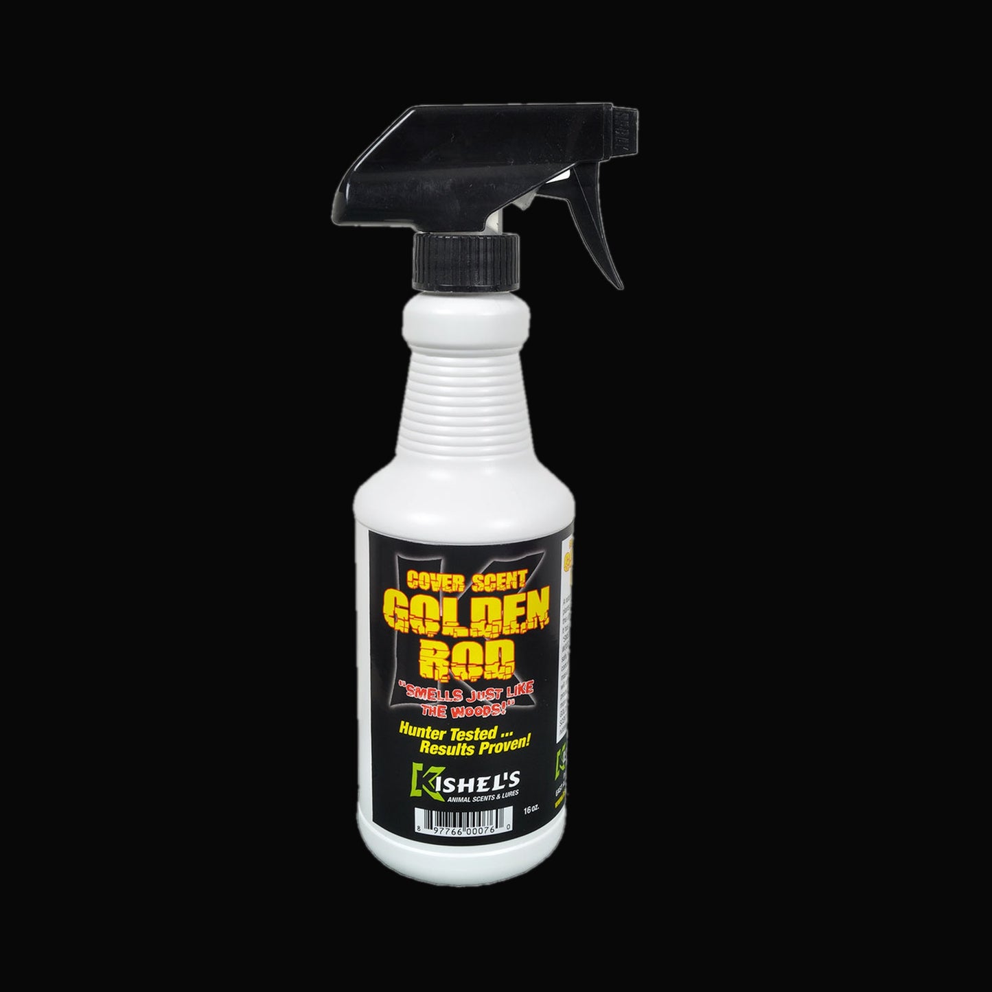 Golden Rod product on black background for Killer White Tail Scents
