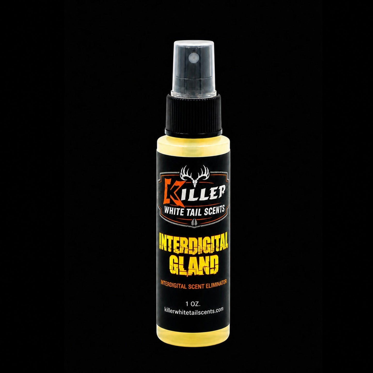Interdigital product on black background for Killer Whitetail Scents