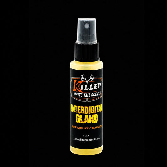 Interdigital product on black background for Killer Whitetail Scents