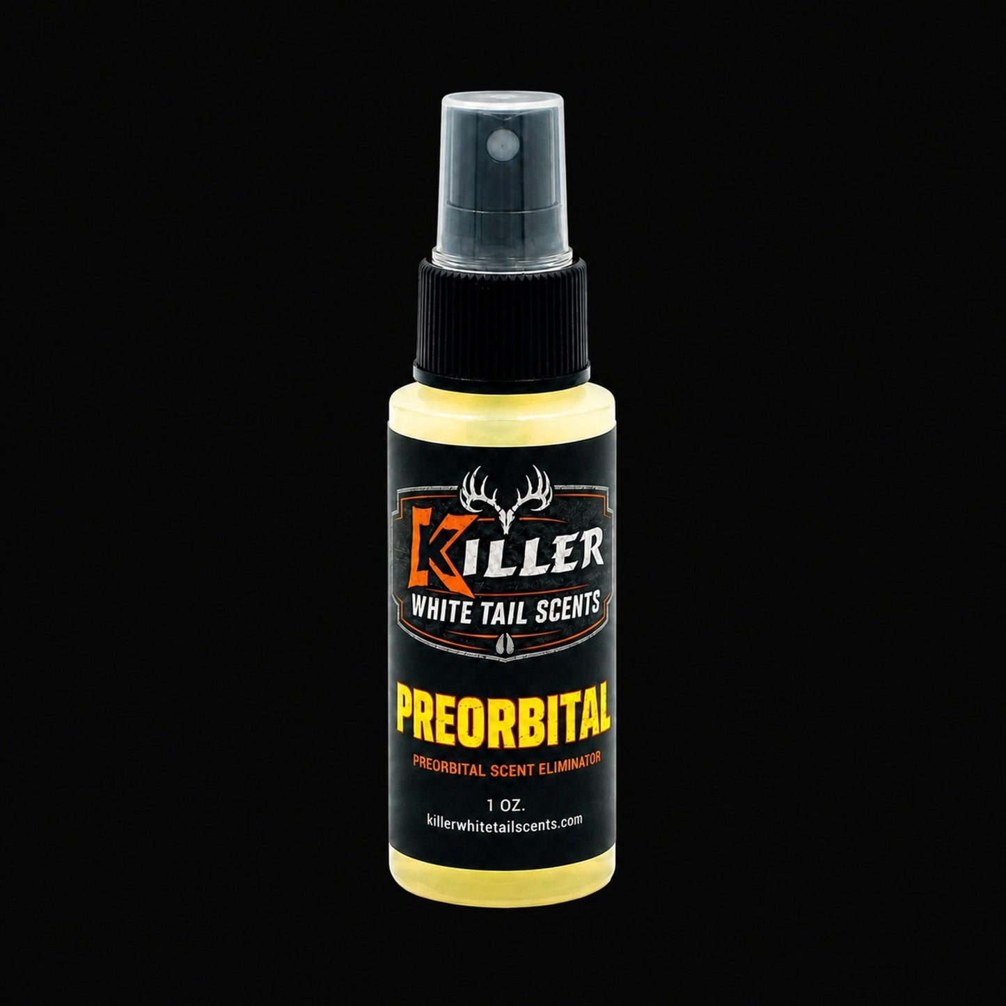 Preorbital product on black background for Killer Whitetail Scents